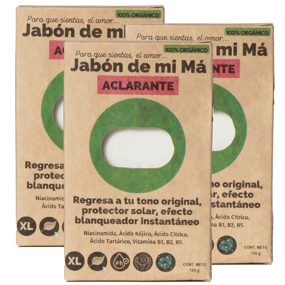 3 Jabones Aclarantes