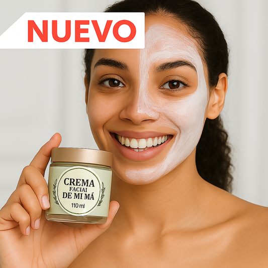 Crema Facial Aclaradora Hidratante de Mi Má | Aloe Vera + Ácido Hialurónico (110 ml)