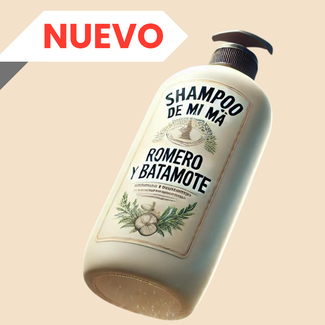 Shampoo de mi Má | Fuerza y Brillo para Tu Cabello | Romero y Batamote (250 ml)