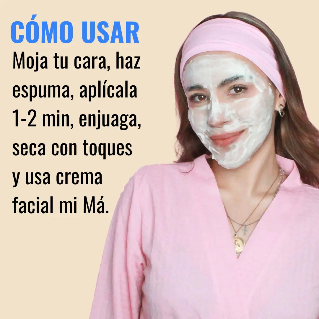 Crema Facial Aclaradora de Aloe Vera + Ácido Hialurónico Hidratante de Mi Má (110 ml)